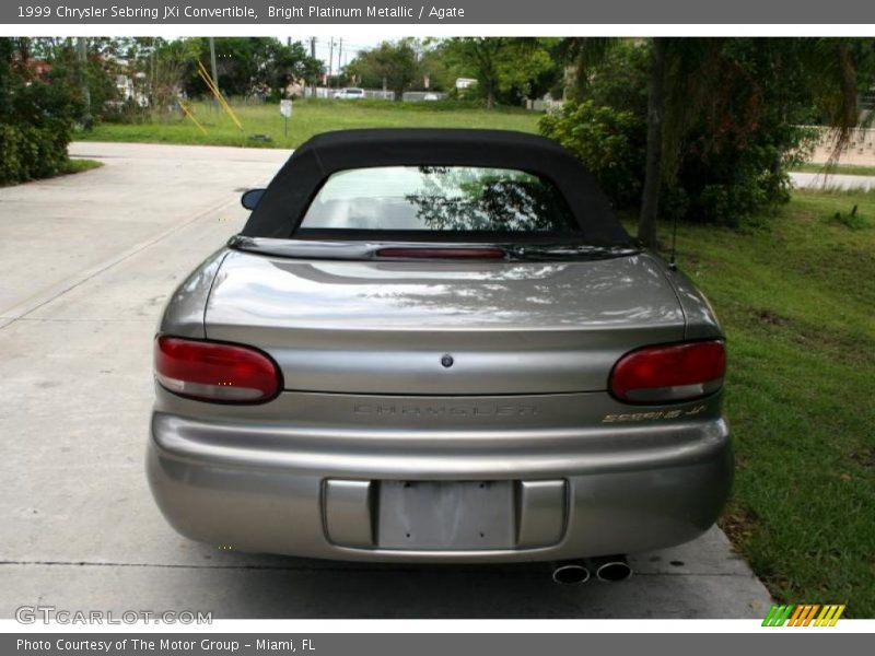 Bright Platinum Metallic / Agate 1999 Chrysler Sebring JXi Convertible