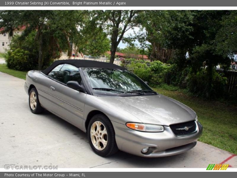 Bright Platinum Metallic / Agate 1999 Chrysler Sebring JXi Convertible