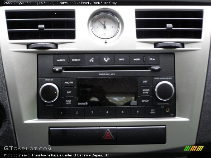 Clearwater Blue Pearl / Dark Slate Gray 2009 Chrysler Sebring LX Sedan