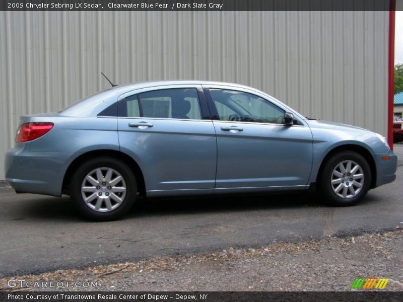 Clearwater Blue Pearl / Dark Slate Gray 2009 Chrysler Sebring LX Sedan