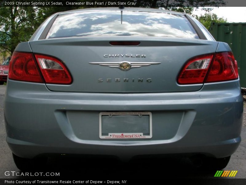 Clearwater Blue Pearl / Dark Slate Gray 2009 Chrysler Sebring LX Sedan