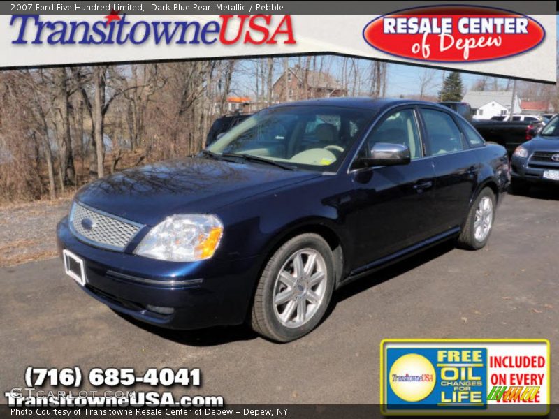 Dark Blue Pearl Metallic / Pebble 2007 Ford Five Hundred Limited
