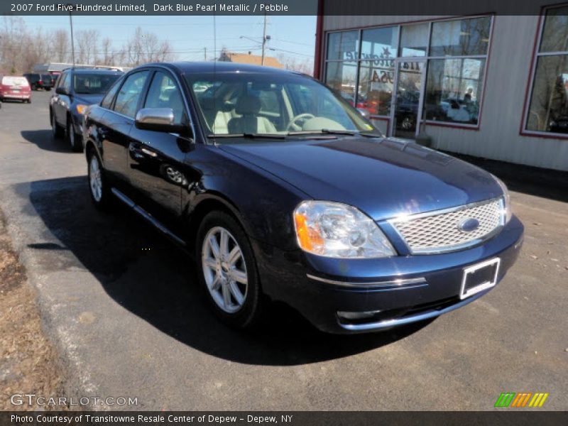 Dark Blue Pearl Metallic / Pebble 2007 Ford Five Hundred Limited
