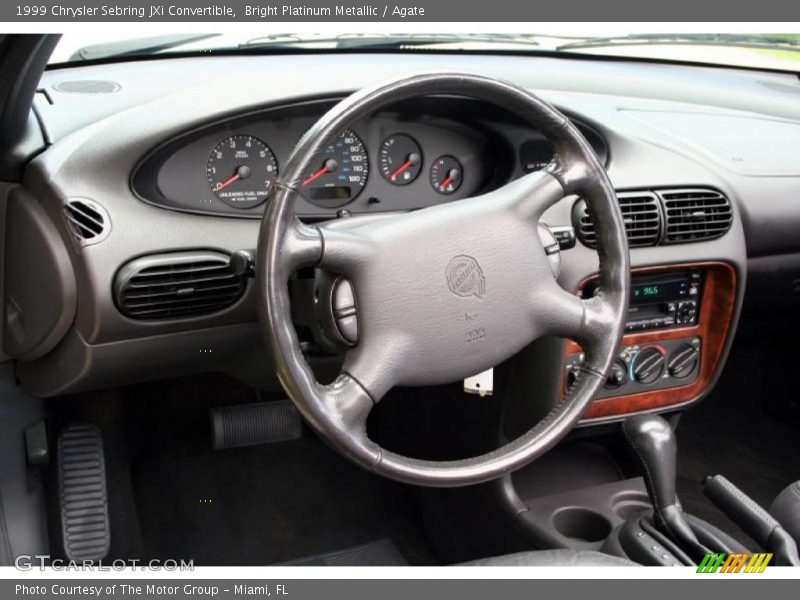 Bright Platinum Metallic / Agate 1999 Chrysler Sebring JXi Convertible