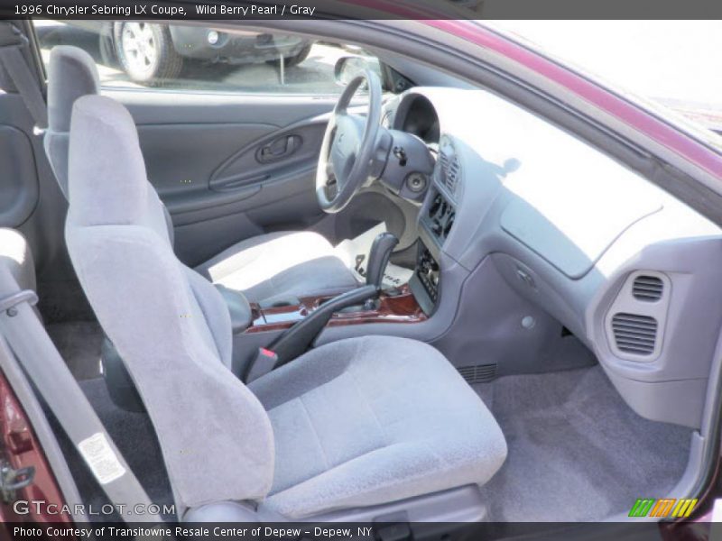 Wild Berry Pearl / Gray 1996 Chrysler Sebring LX Coupe