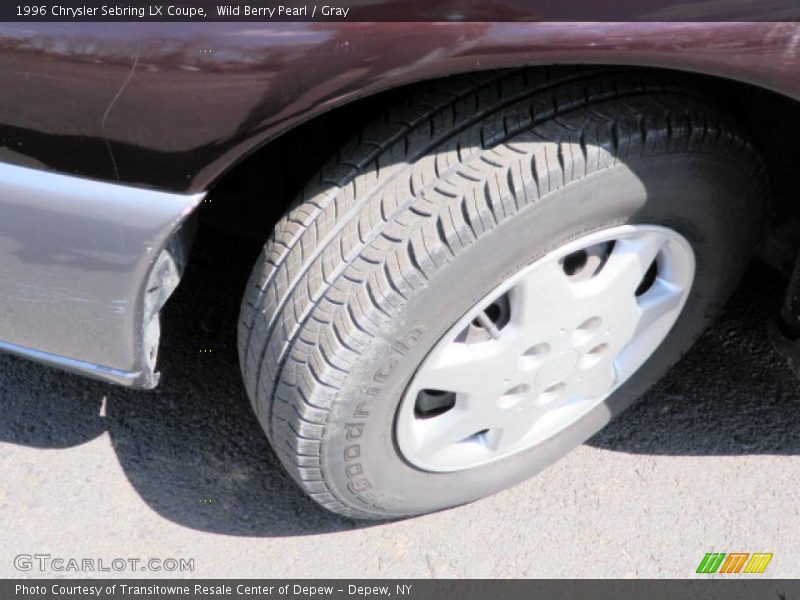 Wild Berry Pearl / Gray 1996 Chrysler Sebring LX Coupe