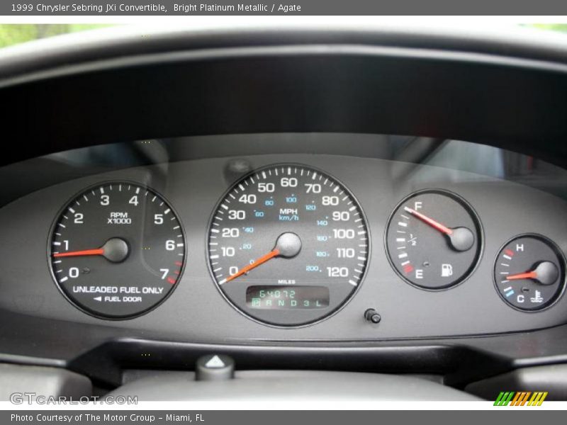 Bright Platinum Metallic / Agate 1999 Chrysler Sebring JXi Convertible