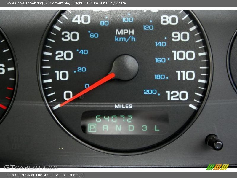 Bright Platinum Metallic / Agate 1999 Chrysler Sebring JXi Convertible