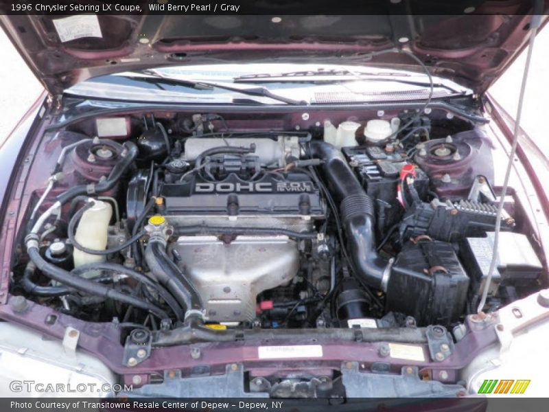 Wild Berry Pearl / Gray 1996 Chrysler Sebring LX Coupe