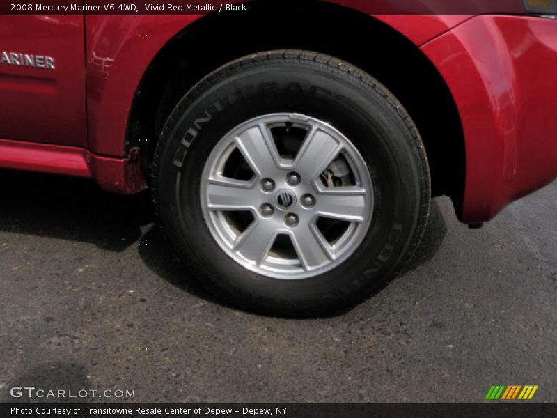 Vivid Red Metallic / Black 2008 Mercury Mariner V6 4WD