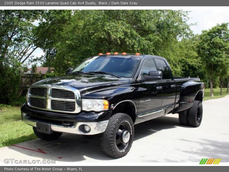 Black / Dark Slate Gray 2005 Dodge Ram 3500 Laramie Quad Cab 4x4 Dually