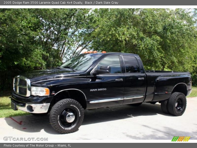 Black / Dark Slate Gray 2005 Dodge Ram 3500 Laramie Quad Cab 4x4 Dually