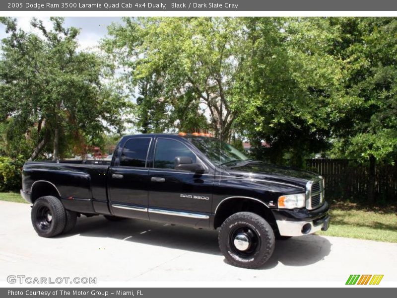 Black / Dark Slate Gray 2005 Dodge Ram 3500 Laramie Quad Cab 4x4 Dually