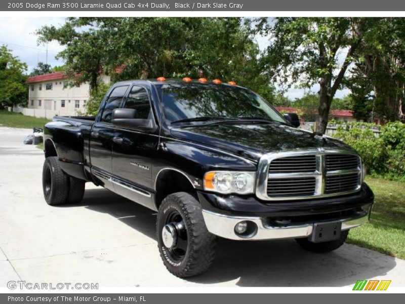 Black / Dark Slate Gray 2005 Dodge Ram 3500 Laramie Quad Cab 4x4 Dually