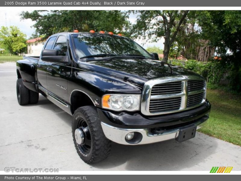 Black / Dark Slate Gray 2005 Dodge Ram 3500 Laramie Quad Cab 4x4 Dually