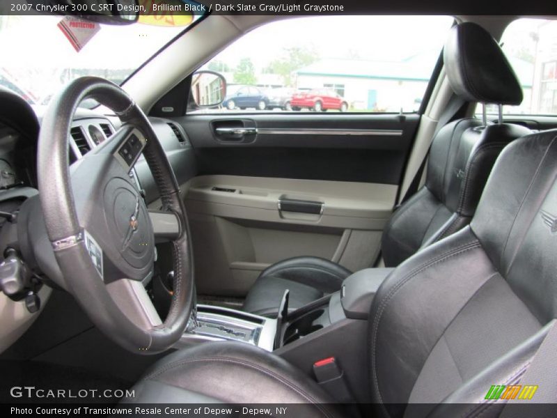 Brilliant Black / Dark Slate Gray/Light Graystone 2007 Chrysler 300 C SRT Design