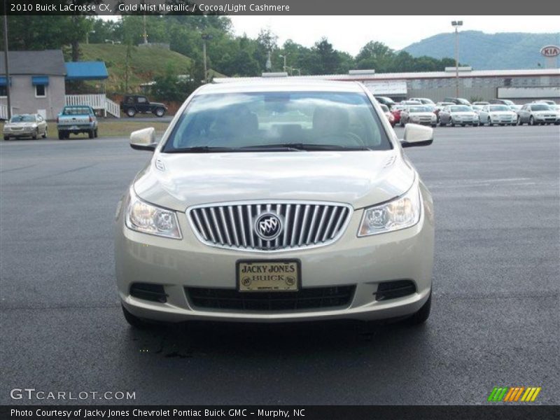 Gold Mist Metallic / Cocoa/Light Cashmere 2010 Buick LaCrosse CX