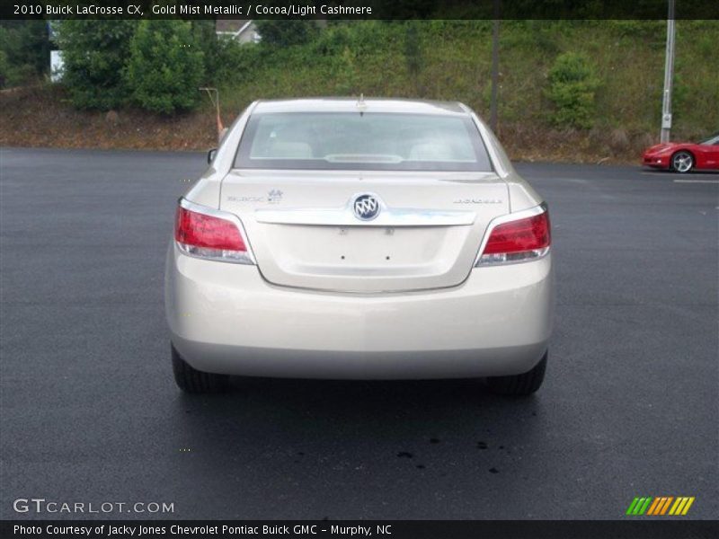 Gold Mist Metallic / Cocoa/Light Cashmere 2010 Buick LaCrosse CX