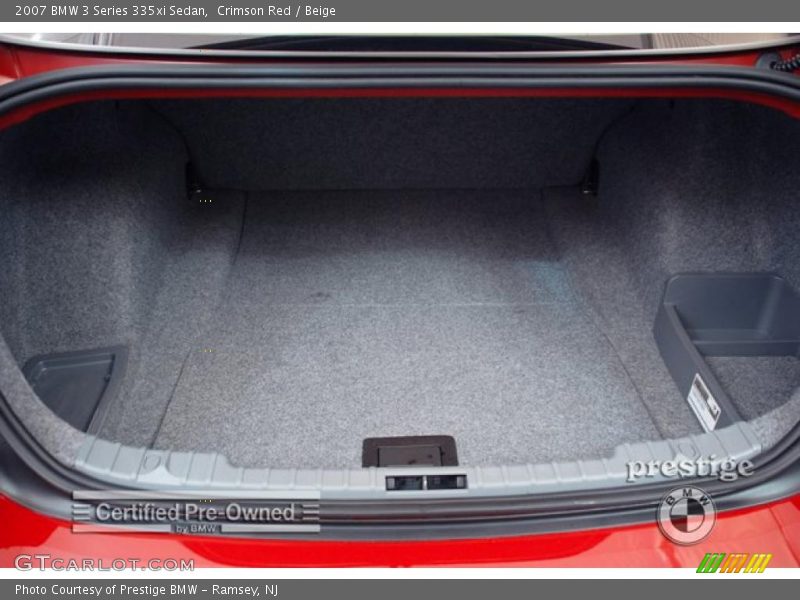 Crimson Red / Beige 2007 BMW 3 Series 335xi Sedan