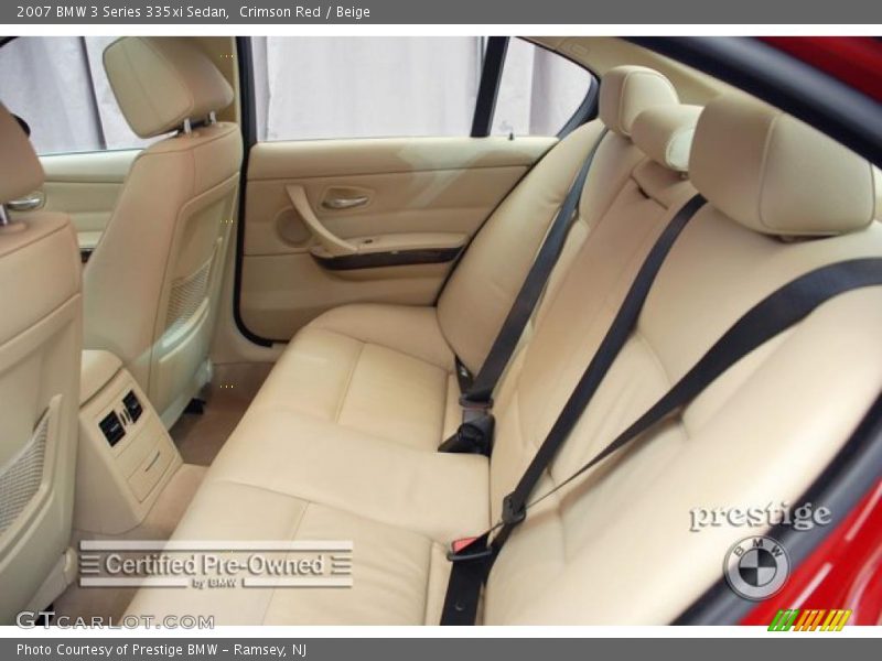 Crimson Red / Beige 2007 BMW 3 Series 335xi Sedan