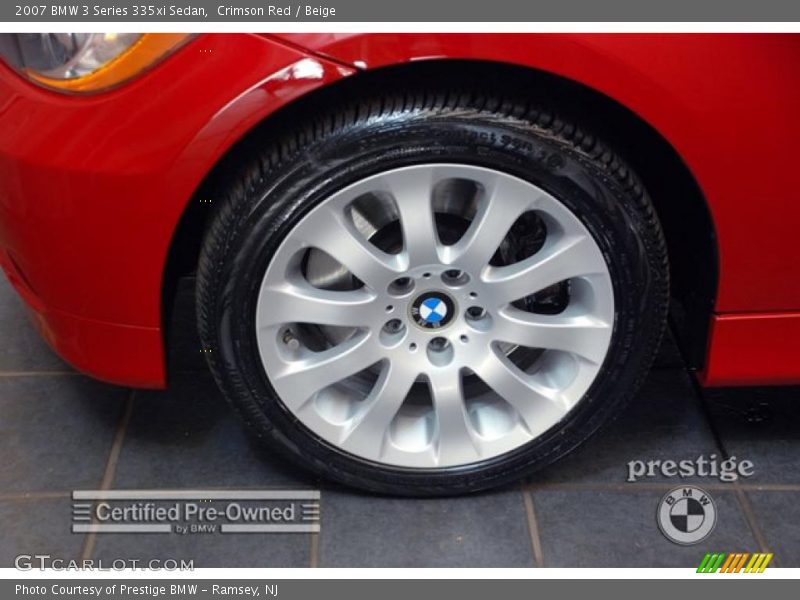 Crimson Red / Beige 2007 BMW 3 Series 335xi Sedan