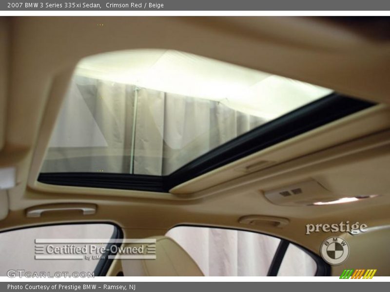 Crimson Red / Beige 2007 BMW 3 Series 335xi Sedan