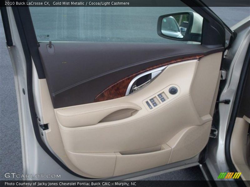 Gold Mist Metallic / Cocoa/Light Cashmere 2010 Buick LaCrosse CX