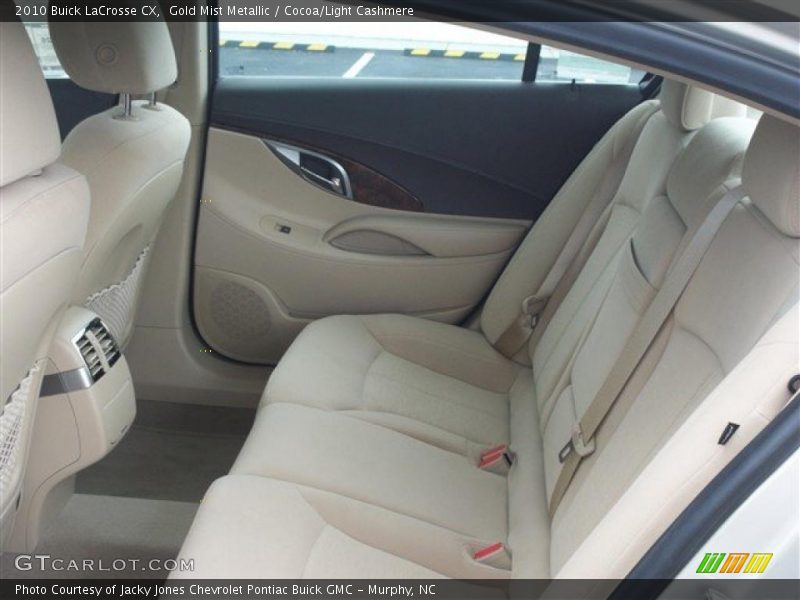 Gold Mist Metallic / Cocoa/Light Cashmere 2010 Buick LaCrosse CX