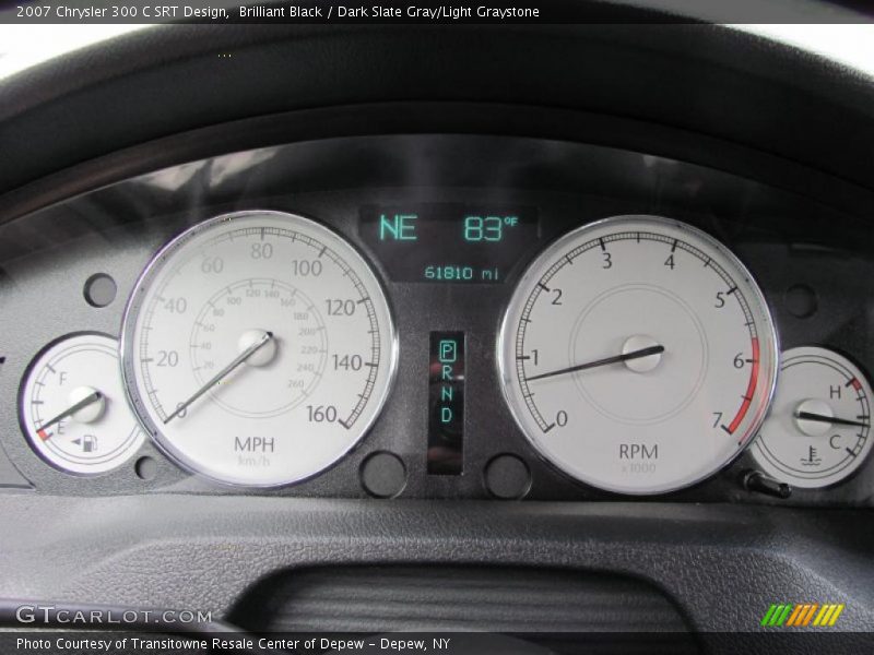 Brilliant Black / Dark Slate Gray/Light Graystone 2007 Chrysler 300 C SRT Design