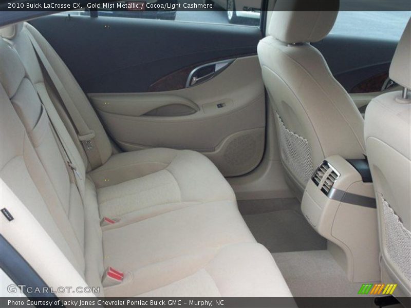 Gold Mist Metallic / Cocoa/Light Cashmere 2010 Buick LaCrosse CX