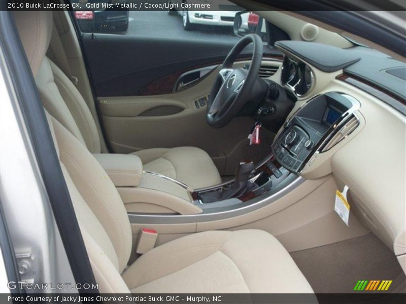 Gold Mist Metallic / Cocoa/Light Cashmere 2010 Buick LaCrosse CX