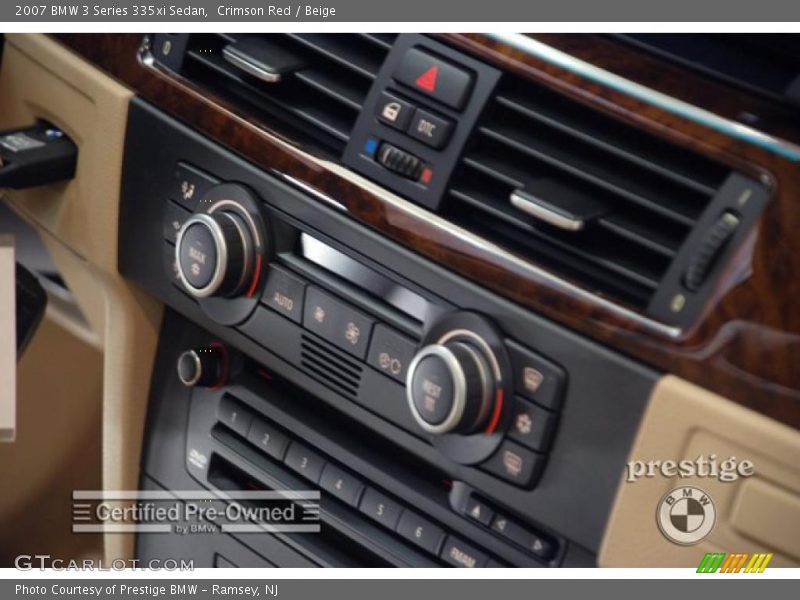 Crimson Red / Beige 2007 BMW 3 Series 335xi Sedan