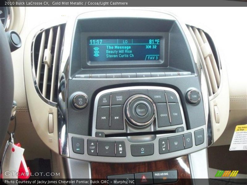 Gold Mist Metallic / Cocoa/Light Cashmere 2010 Buick LaCrosse CX