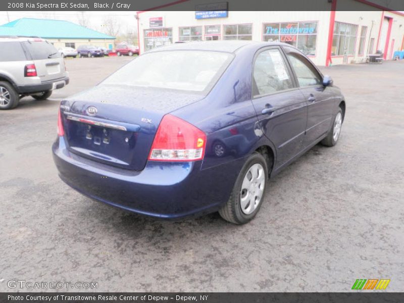 Black / Gray 2008 Kia Spectra EX Sedan