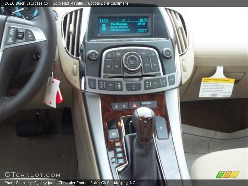 Gold Mist Metallic / Cocoa/Light Cashmere 2010 Buick LaCrosse CX