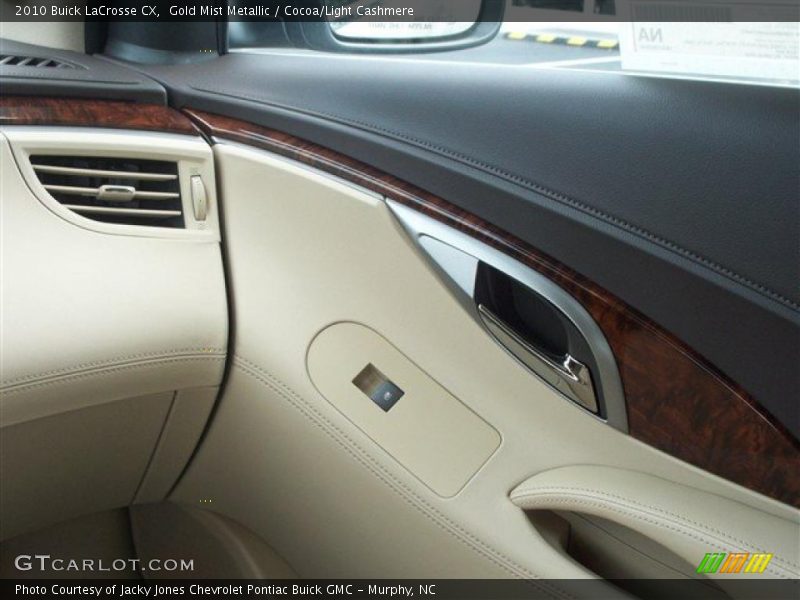 Gold Mist Metallic / Cocoa/Light Cashmere 2010 Buick LaCrosse CX