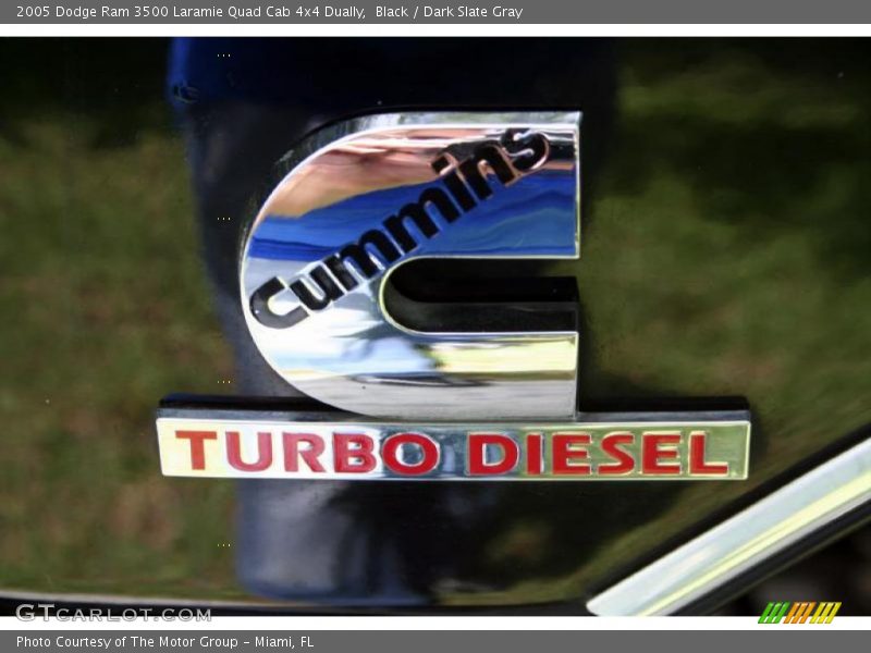 Black / Dark Slate Gray 2005 Dodge Ram 3500 Laramie Quad Cab 4x4 Dually