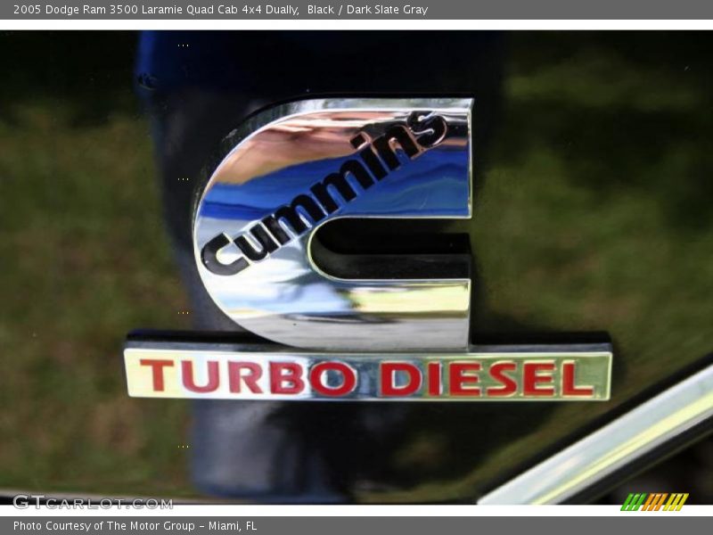 Black / Dark Slate Gray 2005 Dodge Ram 3500 Laramie Quad Cab 4x4 Dually