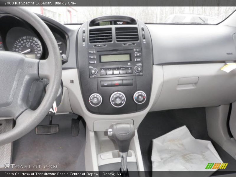 Black / Gray 2008 Kia Spectra EX Sedan