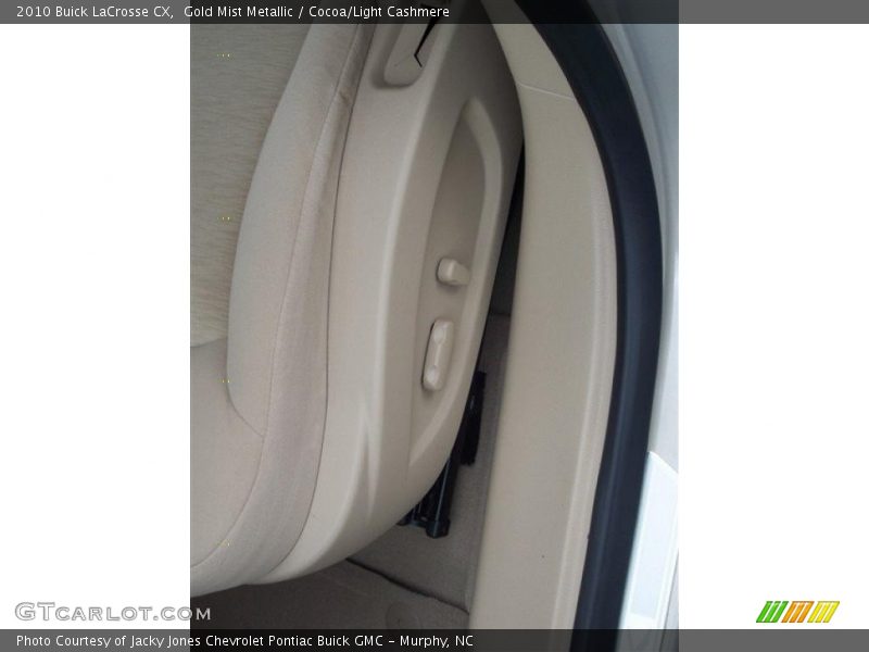 Gold Mist Metallic / Cocoa/Light Cashmere 2010 Buick LaCrosse CX