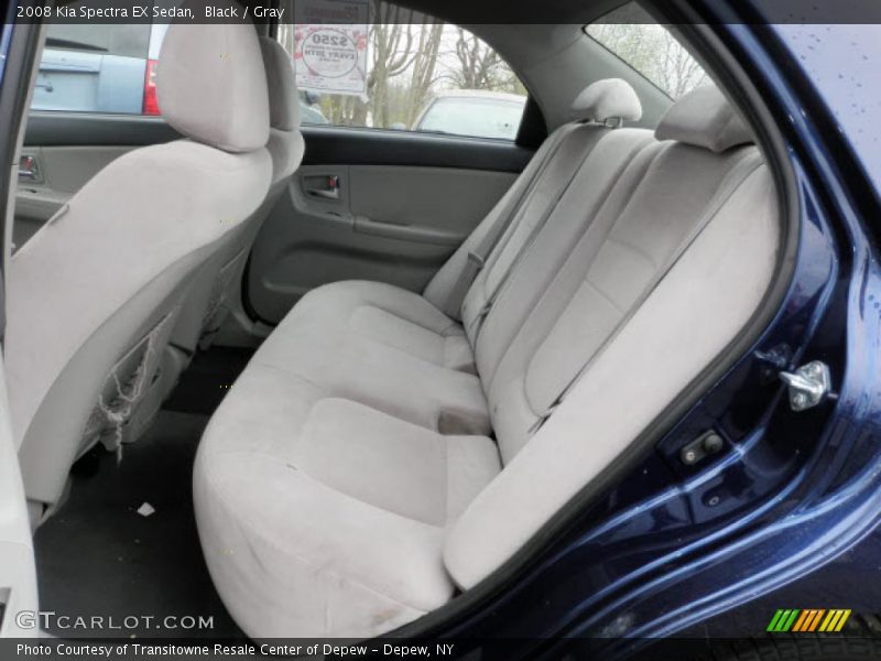 Black / Gray 2008 Kia Spectra EX Sedan
