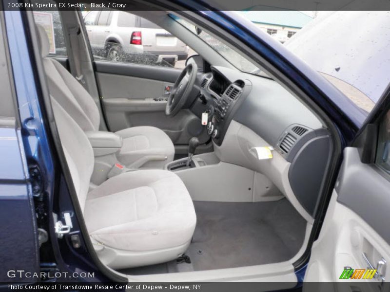 Black / Gray 2008 Kia Spectra EX Sedan