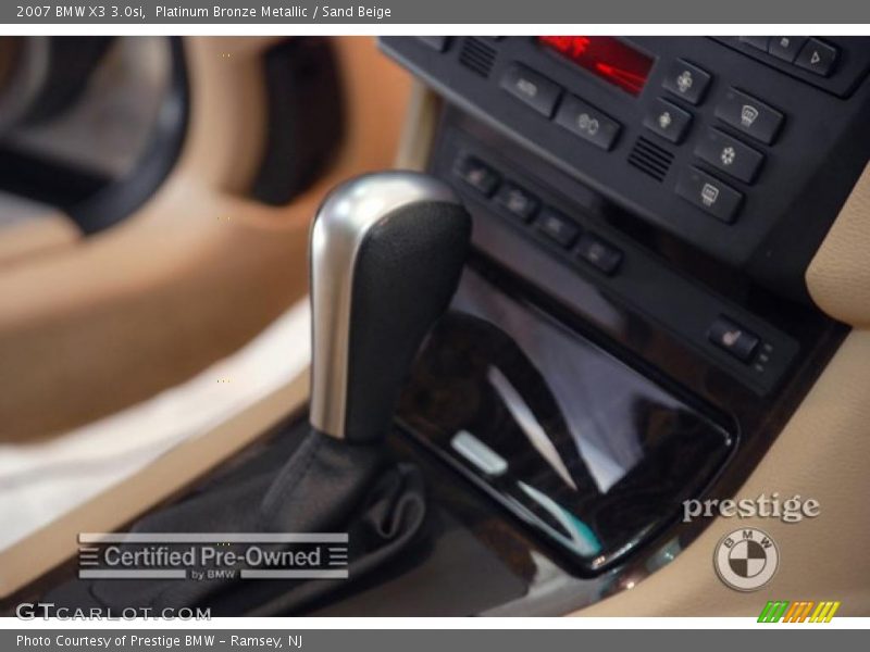 Platinum Bronze Metallic / Sand Beige 2007 BMW X3 3.0si