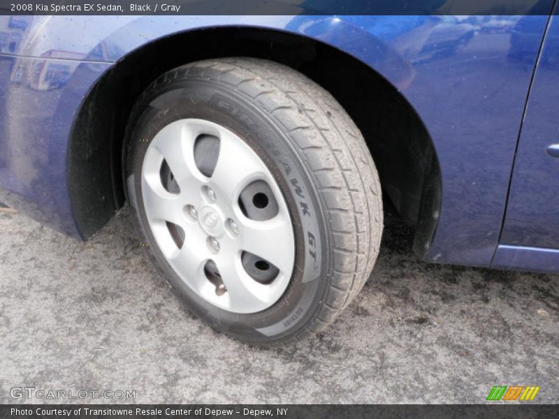 Black / Gray 2008 Kia Spectra EX Sedan