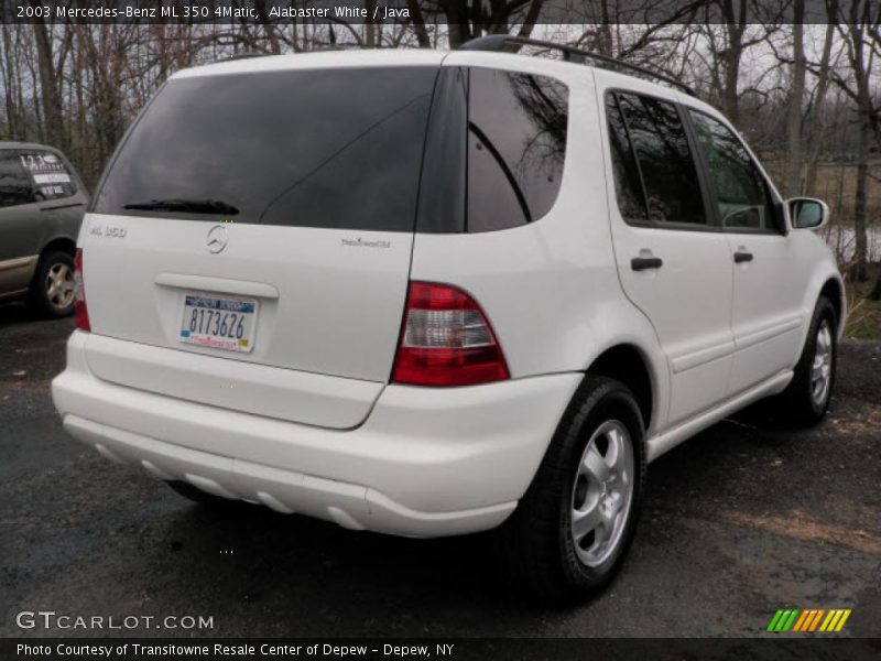 Alabaster White / Java 2003 Mercedes-Benz ML 350 4Matic