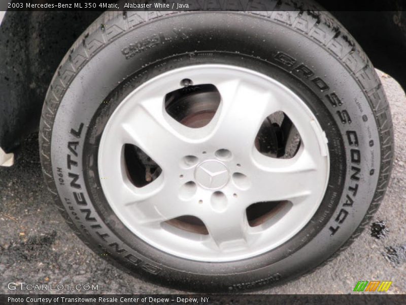 Alabaster White / Java 2003 Mercedes-Benz ML 350 4Matic