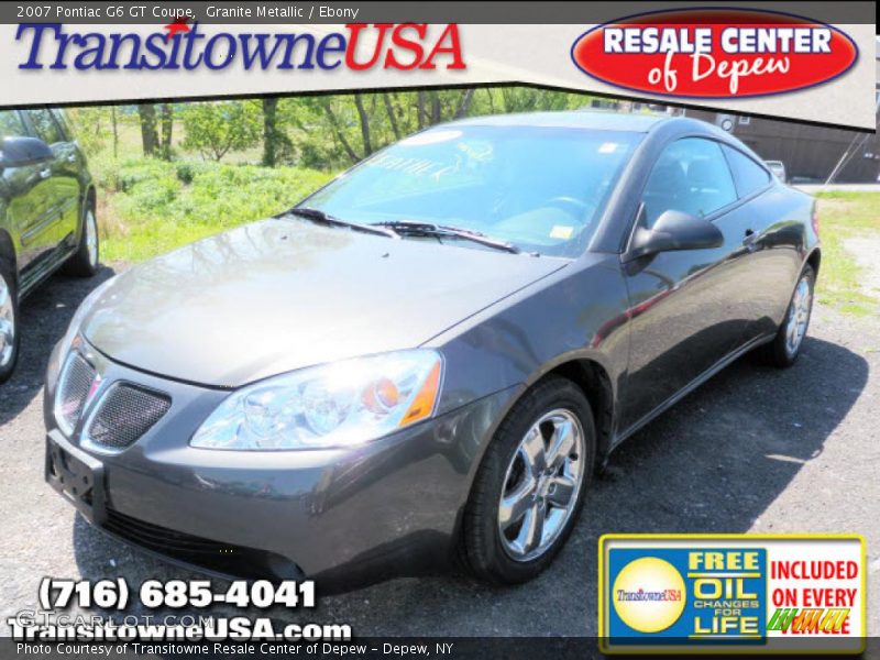 Granite Metallic / Ebony 2007 Pontiac G6 GT Coupe