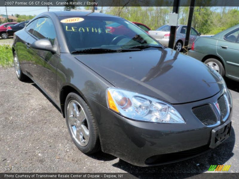 Granite Metallic / Ebony 2007 Pontiac G6 GT Coupe