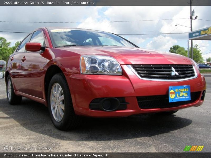 Rave Red Pearl / Medium Gray 2009 Mitsubishi Galant ES