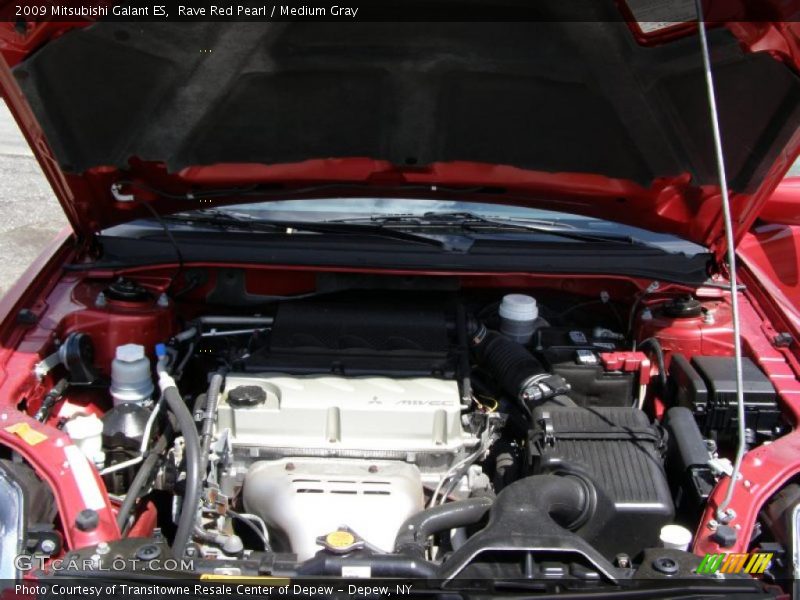 Rave Red Pearl / Medium Gray 2009 Mitsubishi Galant ES